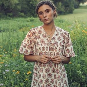 Mille Thalia Top, Coral Medallion